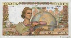 10000 Francs GÉNIE FRANÇAIS FRANCIA  1956 F.50.80 q.SPL