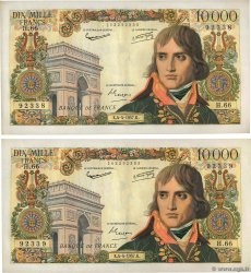 10000 Francs BONAPARTE Consécutifs FRANCE  1957 F.51.07 TTB+