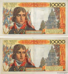 10000 Francs BONAPARTE Consécutifs FRANKREICH  1957 F.51.07 fVZ