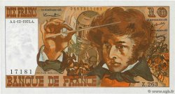 10 Francs BERLIOZ FRANCE  1975 F.63.15 AU