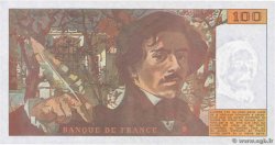 100 Francs DELACROIX imprimé en continu FRANCE  1990 F.69bis.02d UNC