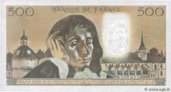 500 Francs PASCAL Petit numéro FRANCIA  1987 F.71.35A245 q.FDC