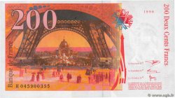 200 Francs EIFFEL Fauté FRANCE  1996 F.75.03b UNC