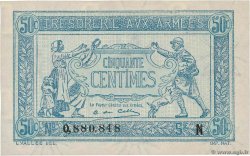 50 Centimes TRÉSORERIE AUX ARMÉES 1917 FRANCIA  1917 VF.01.14 SC+