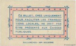 25 Centimes FRANCE regionalismo y varios Sallanches 1916 JP.74-39 FDC