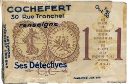 1 Franc Publicitaire FRANCE Regionalismus und verschiedenen Paris 1920 JP.097.23 SS