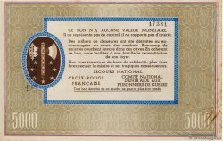5000 Francs BON DE SOLIDARITÉ Annulé FRANCE régionalisme et divers  1941 KL.13As SUP