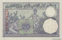 20 Francs Spécimen ARGELIA  1926 P.078s EBC+