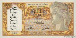 1000 Francs Spécimen ALGÉRIE  1950 P.107s SUP+