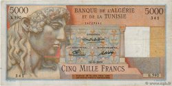 5000 Francs ALGERIEN  1950 P.109a SS