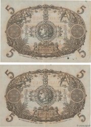 5 Francs Cabasson rouge Consécutifs GUADELOUPE  1934 P.07c SUP