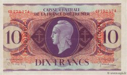 10 Francs Type anglais GUADELOUPE  1944 P.27a EBC
