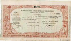 1000 Francs MARTINIQUE  1882 K.372 XF