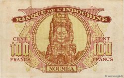100 Francs Petit numéro NOUVELLE CALÉDONIE  1942 P.44 TTB