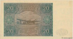 20 Zlotych POLOGNE  1946 P.127 SPL