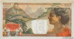 2 NF sur 100 Francs La Bourdonnais SAINT PIERRE ET MIQUELON  1960 P.32 SPL