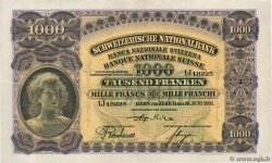 1000 Francs SUISSE  1931 P.37c MBC+