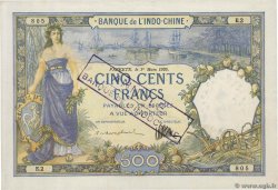 500 Francs Annulé TAHITI  1926 P.13as EBC