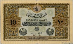 10 Livres TURKEY  1918 P.110e F+