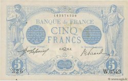 5 Francs BLEU FRANKREICH  1915 F.02.26