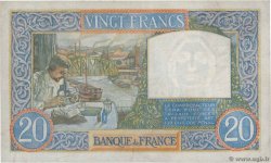 20 Francs TRAVAIL ET SCIENCE FRANCE  1942 F.12.21 XF