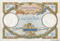 50 Francs LUC OLIVIER MERSON type modifié FRANCE  1931 F.16.02 VF+