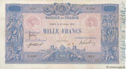 1000 Francs BLEU ET ROSE FRANKREICH  1919 F.36.33