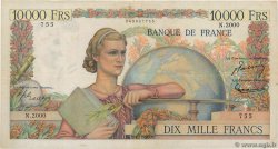 10000 Francs GÉNIE FRANÇAIS FRANKREICH  1951 F.50.54