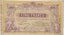 5 Francs FRANCE regionalism and various Lille 1870 JER.59.40E VF