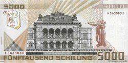 5000 Schilling AUSTRIA  1988 P.153 BB