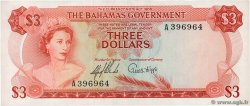 3 Dollars BAHAMAS  1965 P.19a VZ