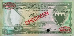 10 Dinars Spécimen BAHRAIN  1964 P.06as AU