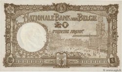 20 Francs BELGIO  1925 P.094 q.AU