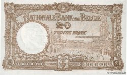 20 Francs BÉLGICA  1931 P.098b FDC