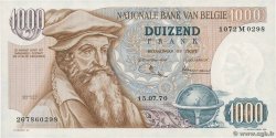 1000 Francs BELGIUM  1970 P.136b UNC-