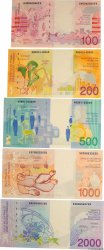 100, 200, 500, 1000 et 2000 Francs Lot BELGIUM  1997 P.147, P.148, P.149, P.150 et P.151 UNC