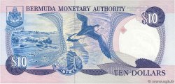 10 Dollars Petit numéro BERMUDA  1989 P.36 FDC