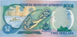 2 Dollars Petit numéro BERMUDA  2000 P.50a UNC-