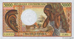 5000 Francs ZENTRALAFRIKANISCHE REPUBLIK  1984 P.12b VZ+