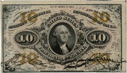 10 Cents UNITED STATES OF AMERICA  1863 P.108c AU-