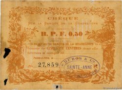 50 Centimes GUADELOUPE  1890 P.20B VG