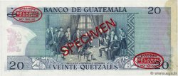 20 Quetzales Spécimen GUATEMALA  1989 P.062s AU