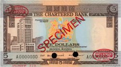 5 Dollars Spécimen HONG KONG  1970 P.073as AU