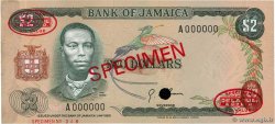 2 Dollars Spécimen JAMAICA  1970 P.55as AU