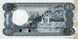 10 Dinars Spécimen JORDAN  1959 P.16cs AU