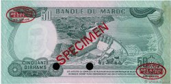 50 Dirhams Spécimen MARUECOS  1970 P.58s SC