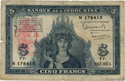5 Francs NEUE HEBRIDEN  1945 P.05 SGE