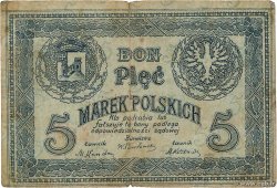 5 Marek Polskich POLEN Krzemieniec 1921 P.- fS