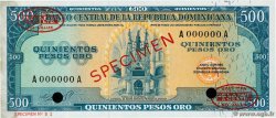 500 Pesos Oro Spécimen DOMINICAN REPUBLIC  1964 P.105s AU