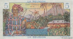 5 Francs Bougainville Spécimen ISLA DE LA REUNIóN  1946 P.41s FDC